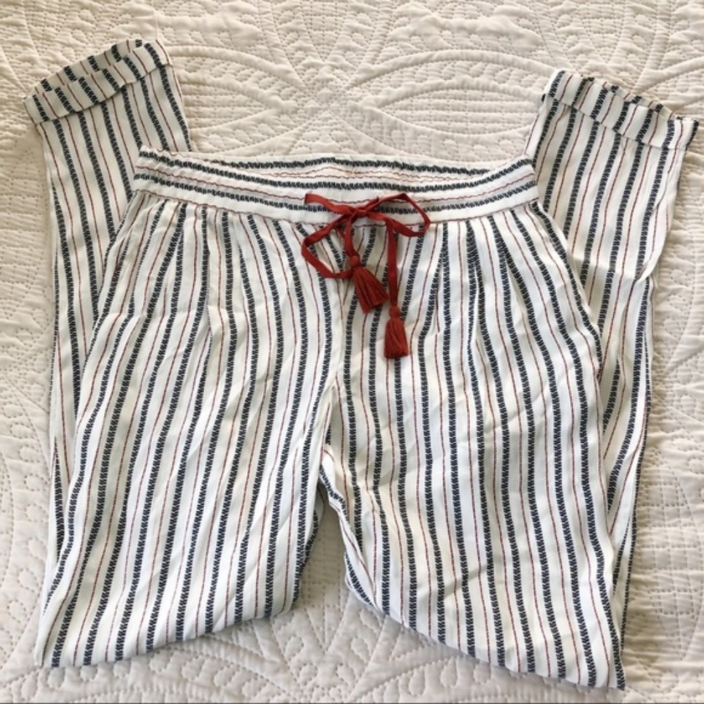 NWT Zara Orange and Black Stripe Pants - size XS